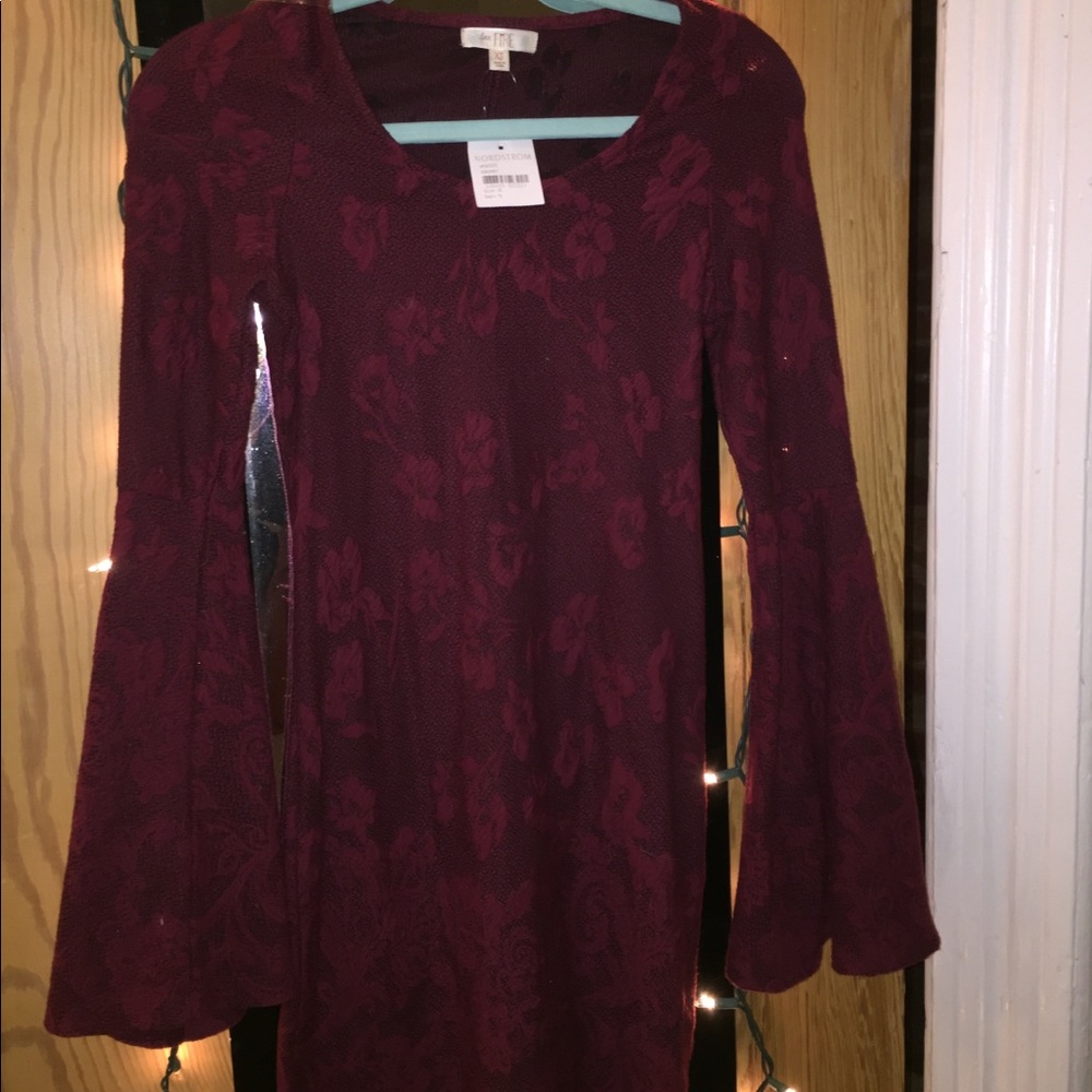 TopShop Nordstrom Maroon Bodycon